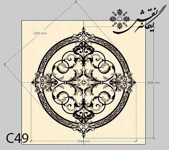 طرح رنگ آمیزی شده واترجت و معرق سنگ و سرامیک یگانه نقش